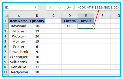 Multiple Criteria in Excel COUNTIF and COUNTIFS Function