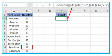 Multiple Criteria in Excel COUNTIF and COUNTIFS Function