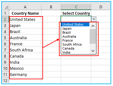 Multiple Selections option in a Drop Down List