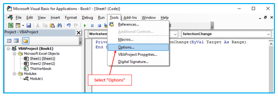 Open and Use Visual Basic Editor