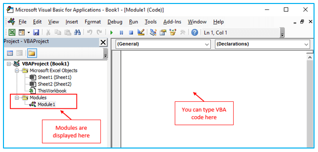 Open and Use Visual Basic Editor