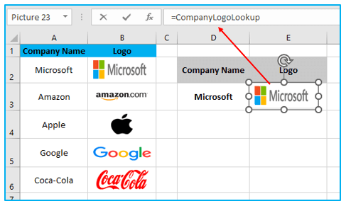 Picture Lookup in Excel