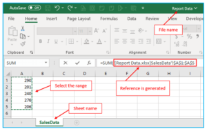 How to reference another workbook in excel?