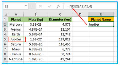 Return Cell Address in Excel