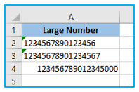 Stop Excel from Rounding Numbers