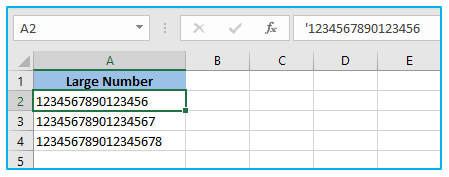 Stop Excel from Rounding Numbers