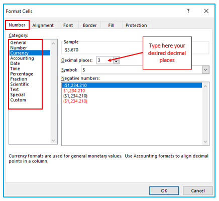 Stop Excel from Rounding Numbers