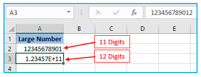 Stop Excel from Rounding Numbers