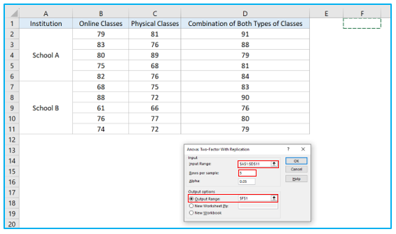 ANOVA in Excel