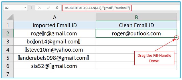 CLEAN Function in Excel