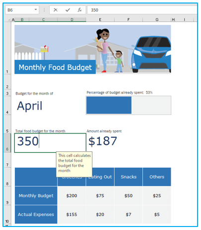 Budget in Excel