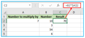 How to use Multiplication in excel?