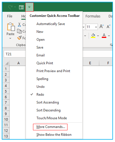 Turn on AutoSave in Excel