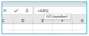 ABS Function in Excel