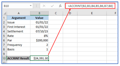 ACCRINT function