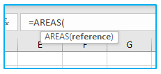 AREAS Function in Excel