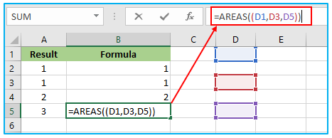 AREAS function