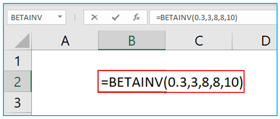 BETAINV Function in Excel