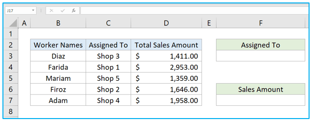 COLUMN and COLUMNS functions