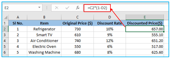 Calculate Discounted Price