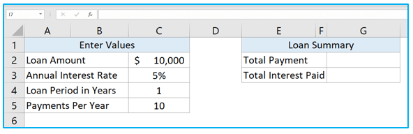 Create Amortization Schedule