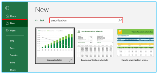 Create Amortization Schedule