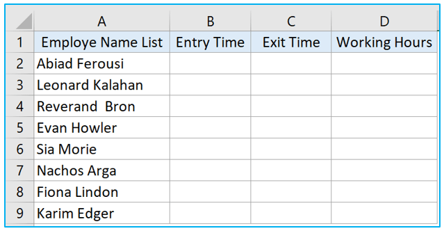 Timesheet Calculator in Excel