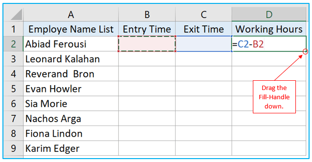 Timesheet Calculator in Excel