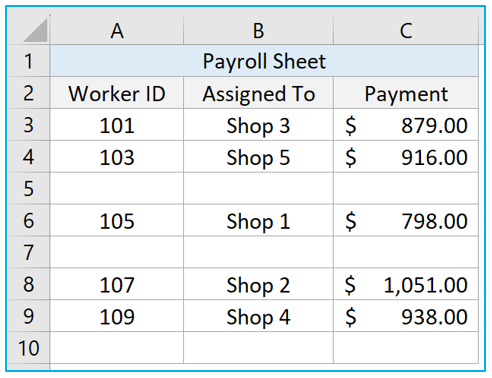 Delete Blank Rows in Excel