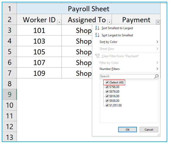 Delete Blank Rows in Excel