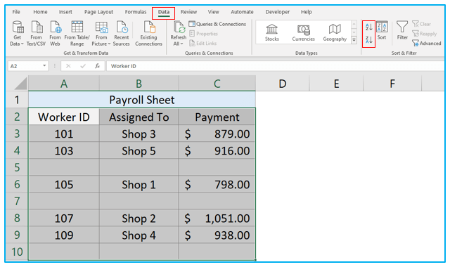 Delete Blank Rows in Excel