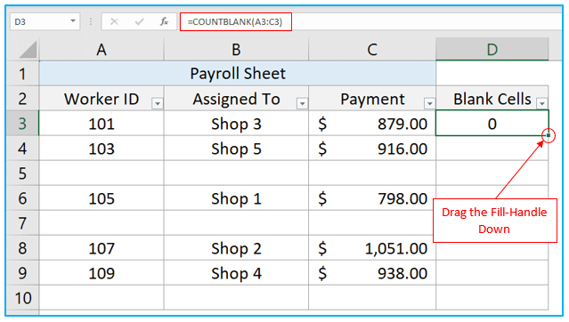 Delete Blank Rows in Excel