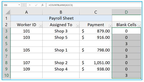 Delete Blank Rows in Excel