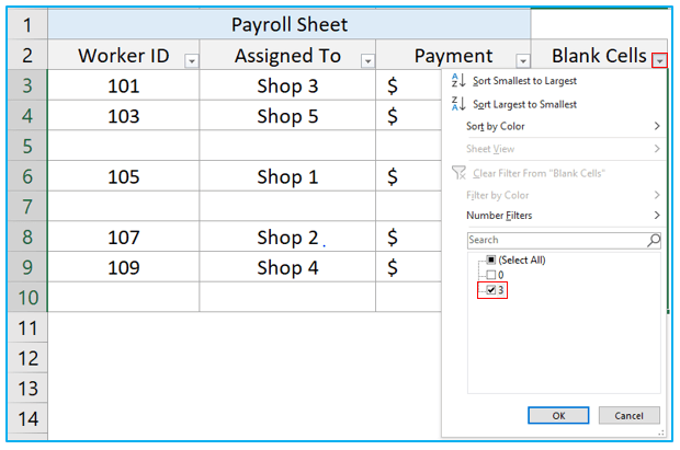 Delete Blank Rows