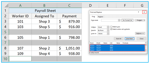 Delete Blank Rows in Excel