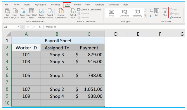 Delete Blank Rows in Excel