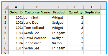 Duplicates Value in Excel