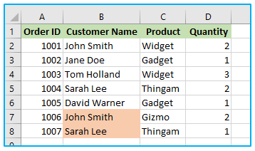 Duplicates Value in Excel