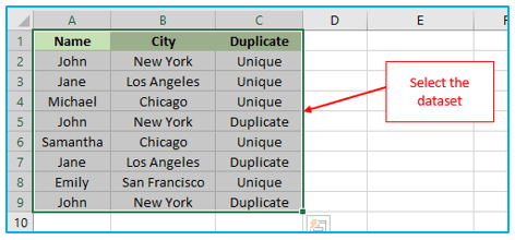 Duplicates Value in Excel