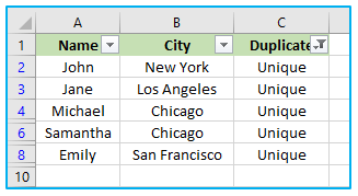 Duplicates Value in Excel