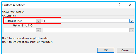 Duplicates Value in Excel