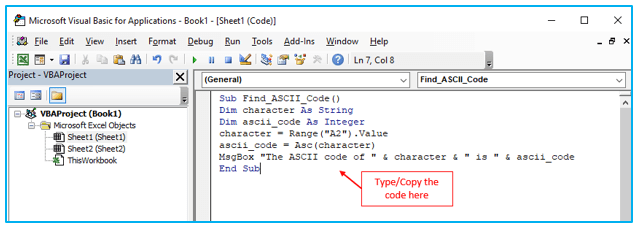 Excel VBA Asc Function 