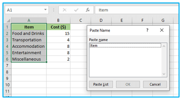 Function Keys in Excel