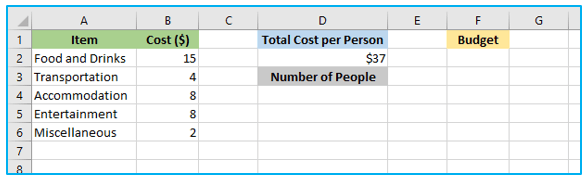 Goal Seek in Excel