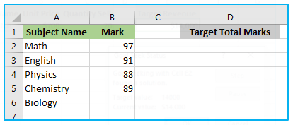 Goal Seek in Excel