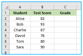 Greater Than or Equal to in Excel