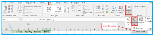 Outlining Data