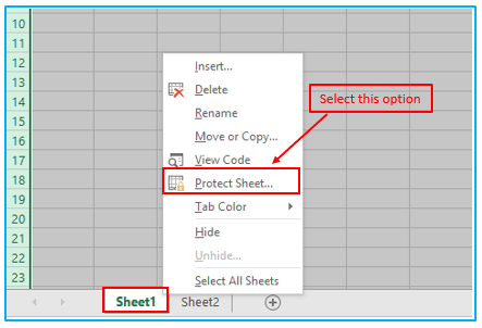 Protect Excel File