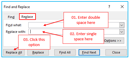 Remove Space in Excel