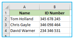 Remove Space in Excel